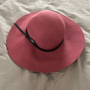 NWT - Nordstrom Pink and Black Floppy Hat